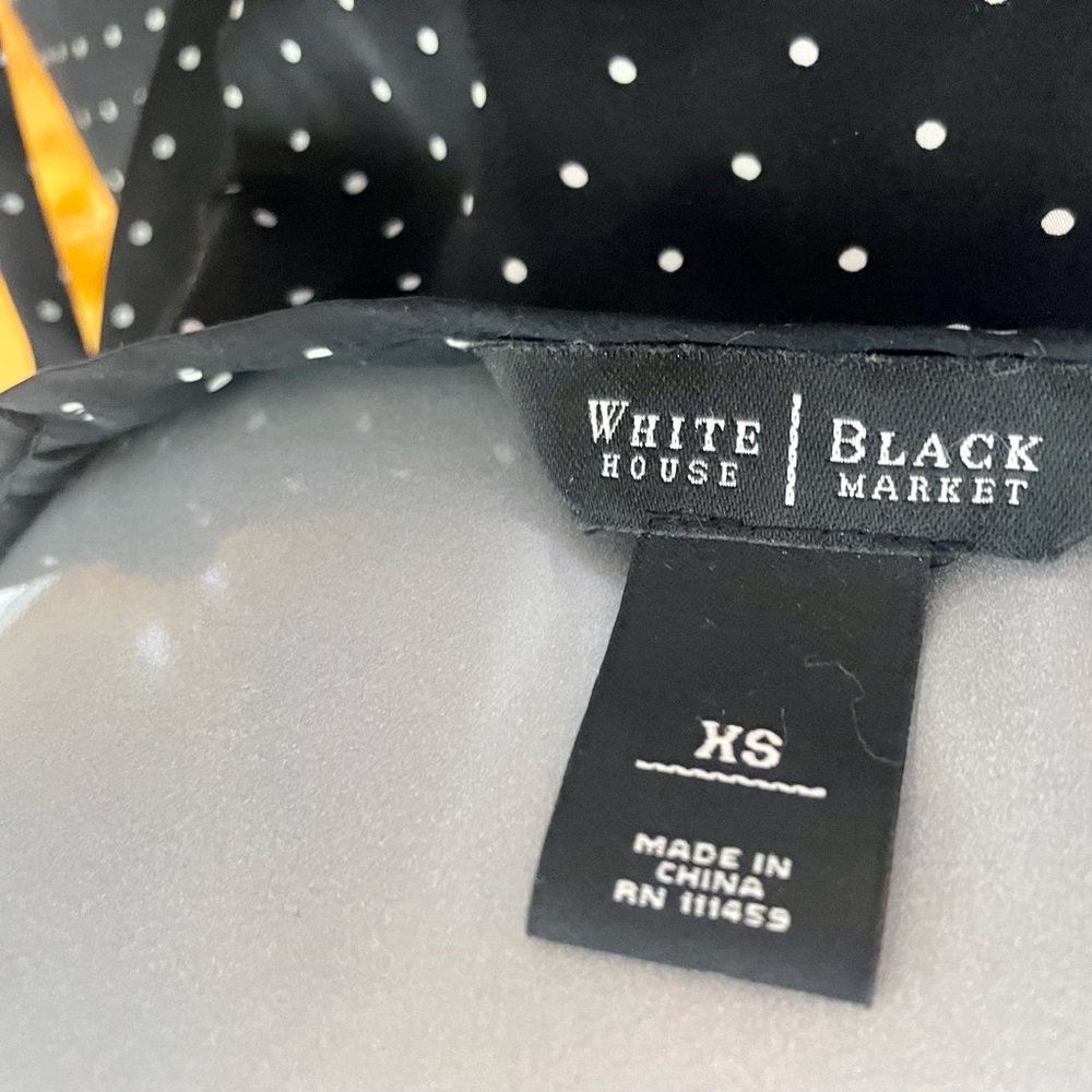 Black and White silk camisole